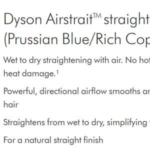 Dyson Airstrait straigtener